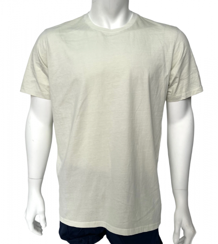 Мужская стильная футболка бежевого цвета  №573