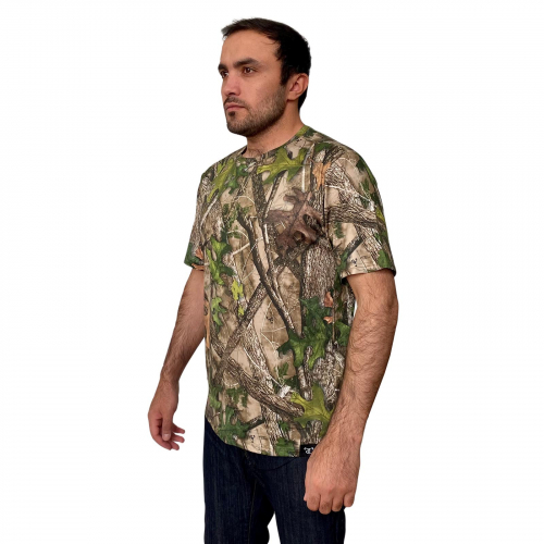 Мужская камуфляжная футболка Truetimber – хитовый саmo-стиль с микро и макропринтом №231