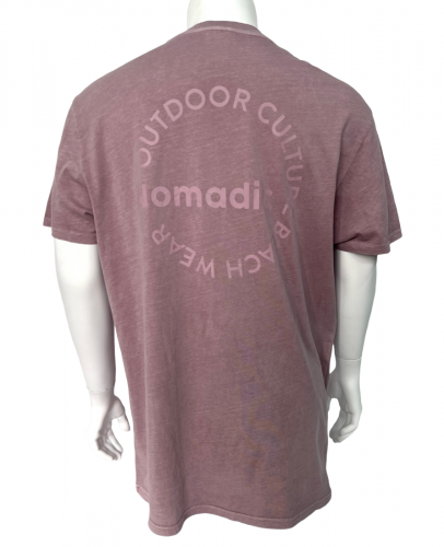 Бордовая мужская футболка Nomadic  №534