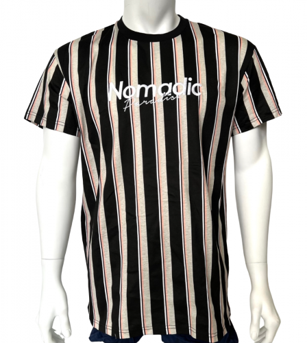 Полосатая мужская футболка Nomadic  №519