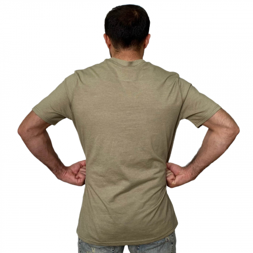 Классическая мужская футболка Guide Life с коротким рукавом. Солидный минимализм №580