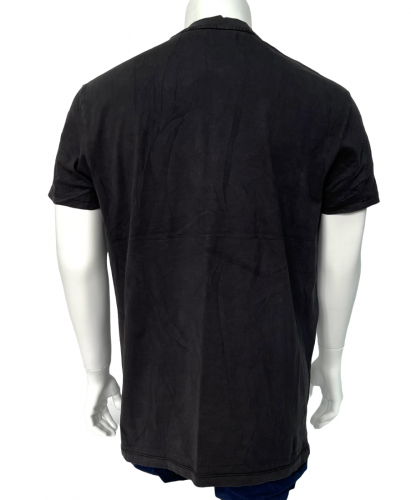 Черная практичная футболка для мужчин  №515