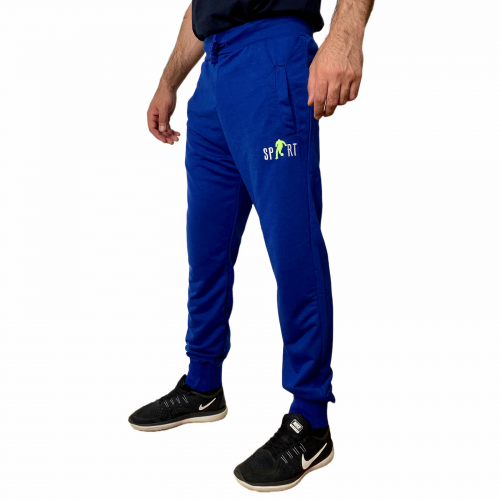 Синие мужские штаны с манжетами на щиколотках – свобода от предрассудков и правил №635
