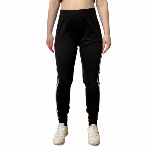 Женские спортивные штаны Ardene – хитовая черная классика с белыми полосками №602