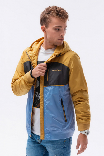 Куртка OMBRE C447-blekitna