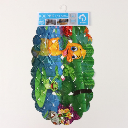 SPA-коврик для ванны на присосках Доляна «Утёнок и Лягушонок», 36×67 см