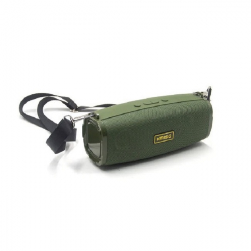 Колонка KIMISO KM-223 цвет-зеленый Bluetooth+USB+радио+4 динамика+светомузыка+аккумулятор+Power Bank оптом