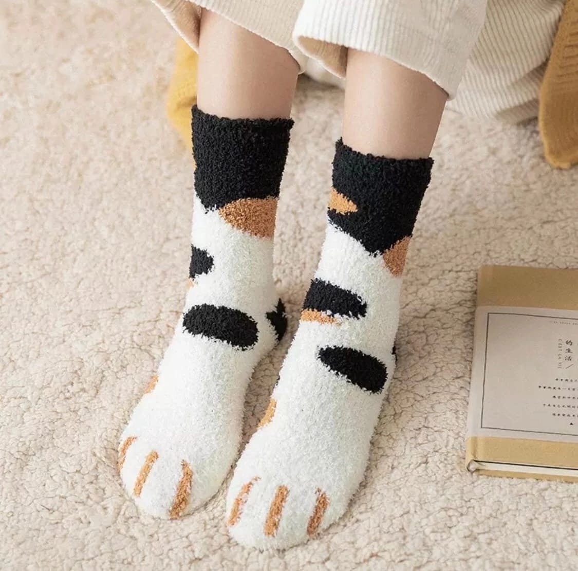 Носки с лапками кота