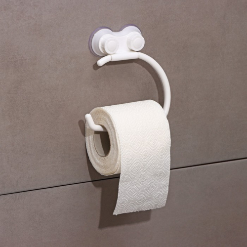 Держатель на присосках для туалетной бумаги «Белая коллекция», 14,5×17×3 см
