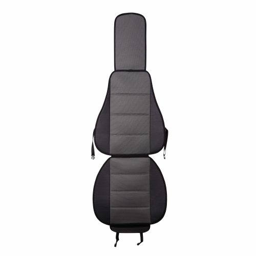 Накидка на сиденье универсальная VOIN Simple, экокожа+полиэстер, комплект 1шт., поролон 7мм /серый/