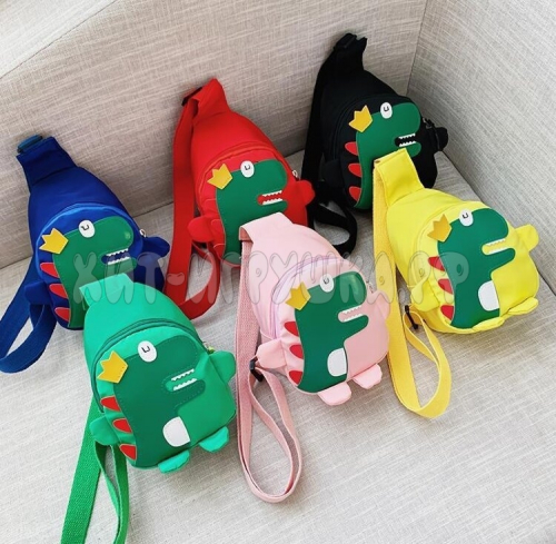 Сумка через плечо детская ДИНОЗАВРИК в ассортименте, schp_dino, schp_dino_blue, schp_dino_pink, schp_dino_green, schp_dino_red, schp_dino_yellow, schp_dino_black2, schp_dino_ass