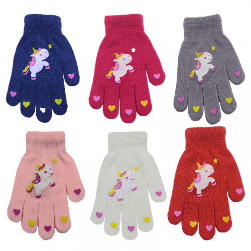 Весенние перчатки детские 5-10 лет