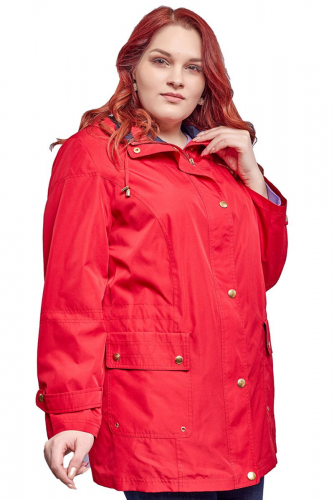 Ветровка красного цвета с накладными карманами - Amy Vermont Klingel