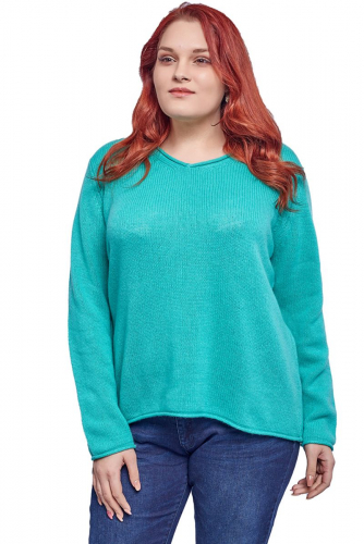 Кашемировый пуловер бирюзового цвета - Amy Vermont Klingel
