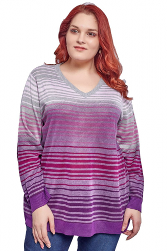 Полосатый трикотажный пуловер - Amy Vermont Klingel