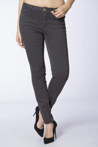Чёрные зауженные джинсы со стрейчем - Zara
