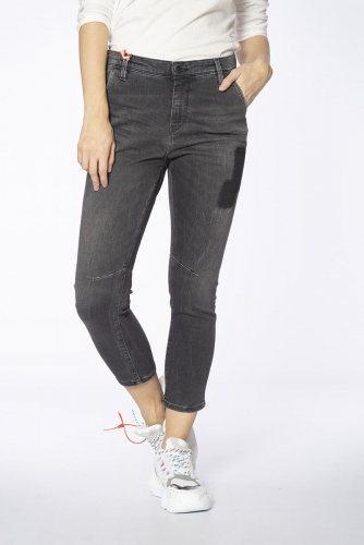 Укороченные джинсы серого цвета с карманами - Lee Cooper