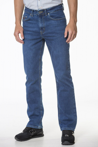 Классические прямые синие джинсы - BEDEW