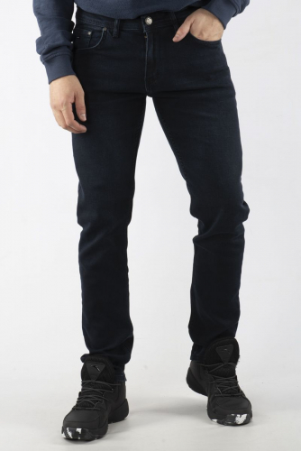 Темно-синие джинсы с фирменным лого - Tommy Hilfiger
