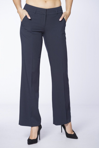 Классические прямые синие брюки с карманами - Zero