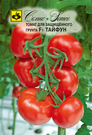 Томат Тайфун F1, 10 шт ц/п Семко, ранний, высокий, до 90 г