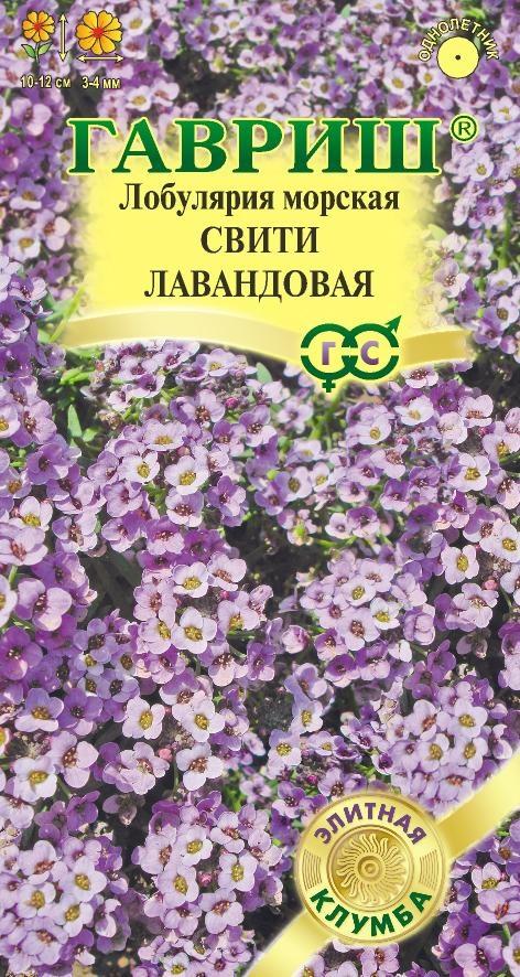 Цветы Лобулярия (Алиссум) Свити лавандовая 15 шт ц/п Гавриш (однол.)