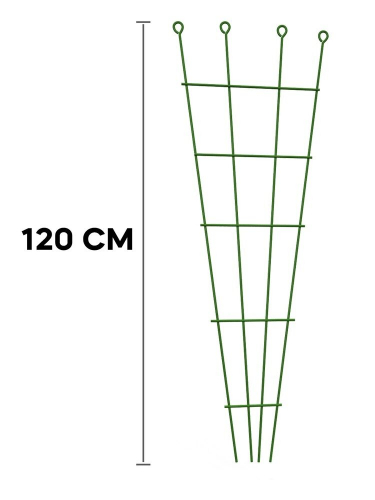 Шпалера для вьющихся растений «Цветочный веер» большая, 120 см