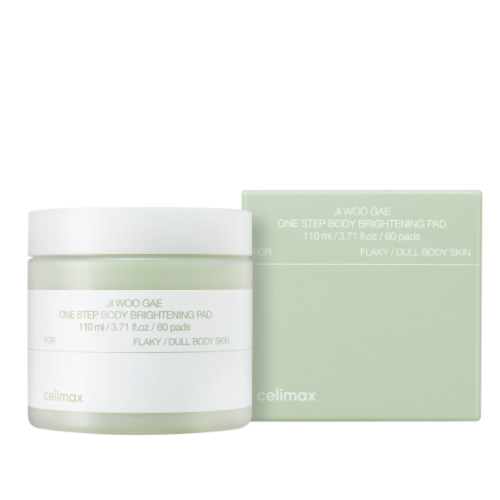 Осветляющие пэды для тела с PHA кислотами Celimax Ji Woo Gae One Step Body Brightening Pad 110ml (60 шт)