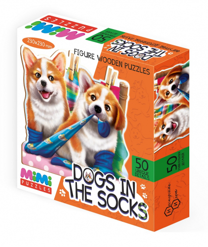 Настольная игра: Mimi Puzzles «Dogs in the socks»