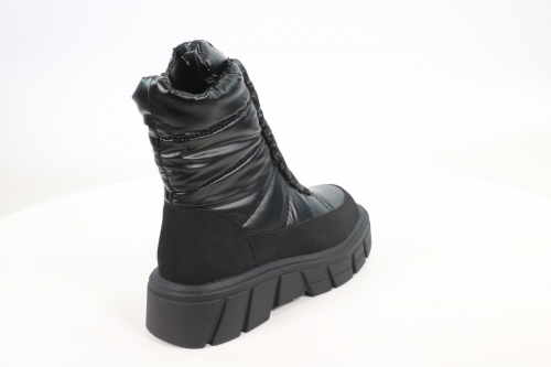 528206/21-01 черный нейлон/иск.нубук детские (для девочек) ботинки (О-З 2022)