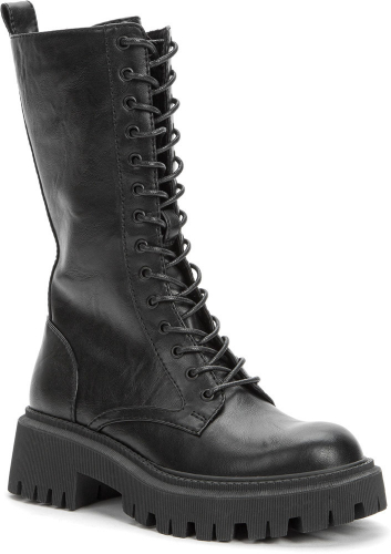 928352/02-04 черный иск.кожа детские (для девочек) ботинки (О-З 2022)
