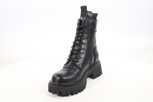 928360/06-01 черный иск.кожа детские (для девочек) ботинки (О-З 2022)