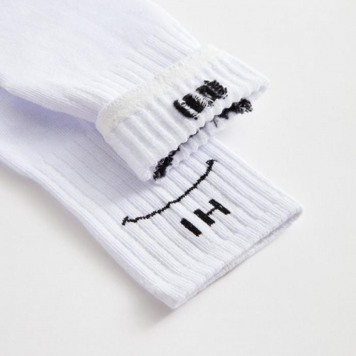 Носки MINAKU «Hi-Bye», цвет белый, размер 36-37 (23 см)