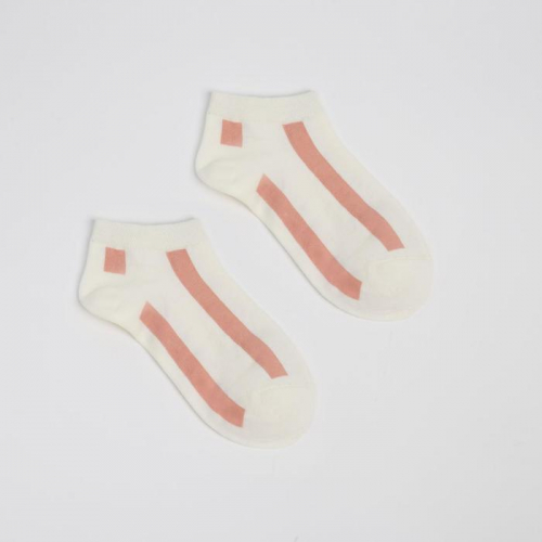 Набор женских носков (5 пар) MINAKU «Цветы», размер 36-39 (23-25 cм)