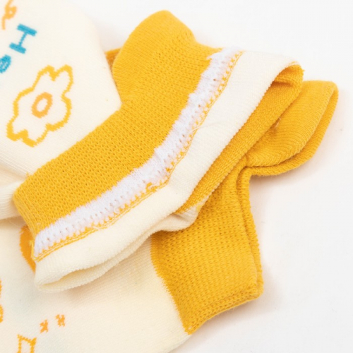 Носки женские MINAKU «Абстракция», цвет жёлтый, размер 36-41 (23-27 см)