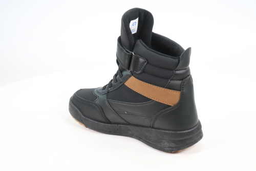 228030/05-01 черный иск.кожа детские (для мальчиков) ботинки (О-З 2022)