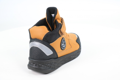 228325/07-03 кэмел иск.кожа/оксфорд детские (для мальчиков) ботинки (О-З 2022)