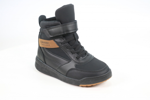 228030/05-01U черный иск.кожа детские (для мальчиков) ботинки (О-З 2022)