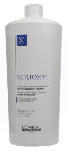 Loreal serioxyl уплотняющий шампунь для натуральных волос 1000мл БС