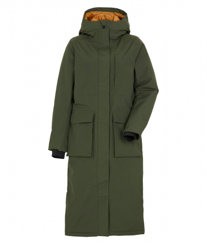 LEYA LONG Куртка женская удлиненная 300 тёмно-зелёный