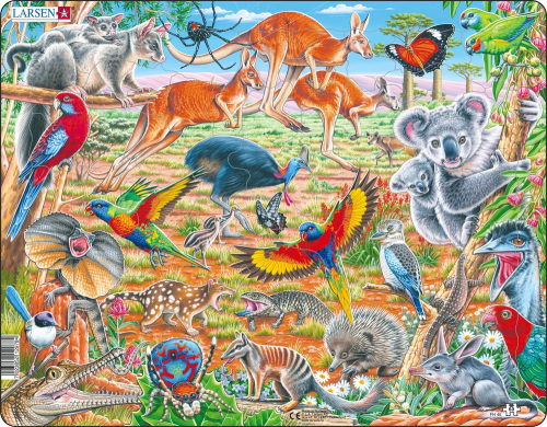 Пазл Larsen «Дикие животные Австралии», 60 эл.