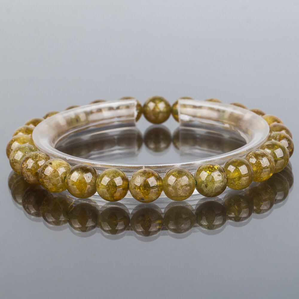 Радуга Самоцветов Браслет из Граната зеленого