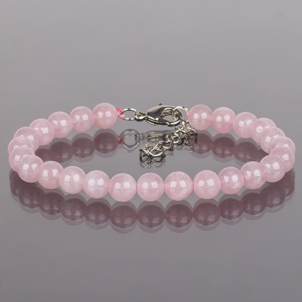 Радуга Самоцветов Браслет из мадагаскарского Розового кварца