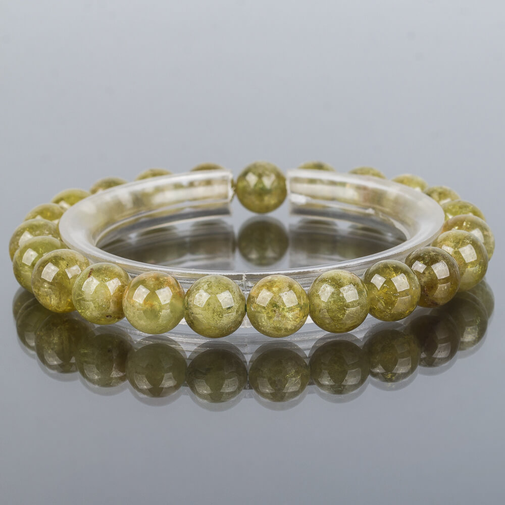 Радуга Самоцветов Браслет из Граната зеленого