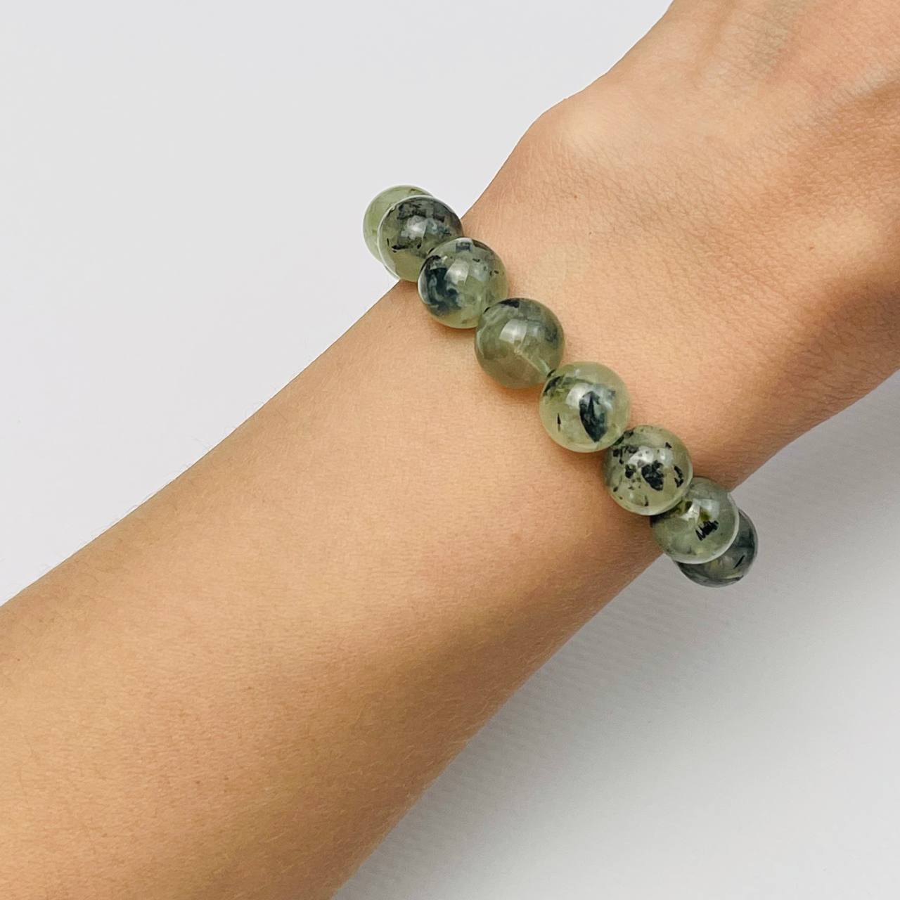 Радуга Самоцветов Браслет из Пренита с Перидотом