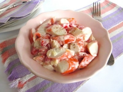 дайкон. салат с дайконом и крабовыми палочками доп. фото