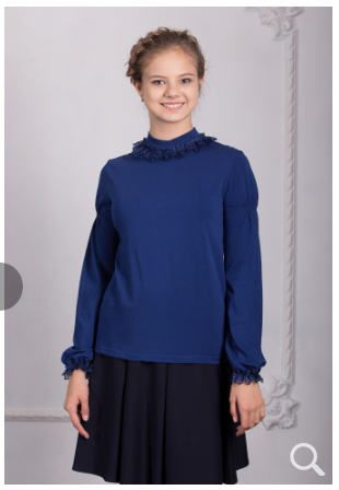 блузка  школьная 21313/1 т.синий