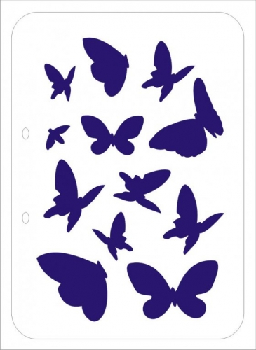 Трафарет ДТ-жв-02 (бабочки 2)