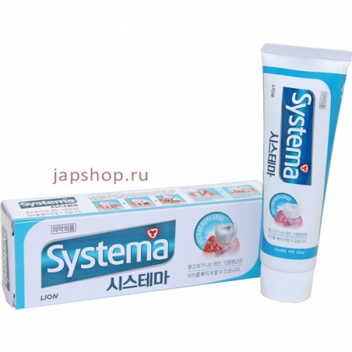 CJ Lion Dentor Systema Зубная паста глубокой чистки, Ледяная мята, 120 гр (8806325608592)