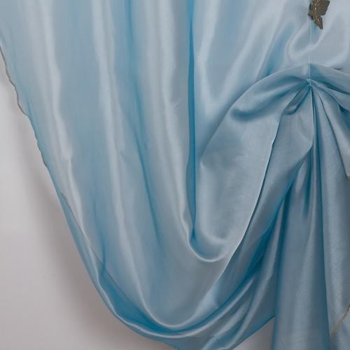 Жемчужная вуаль Жаклин, ширина 300 см, голубой, с утяжелителем, АКЦИЯ
